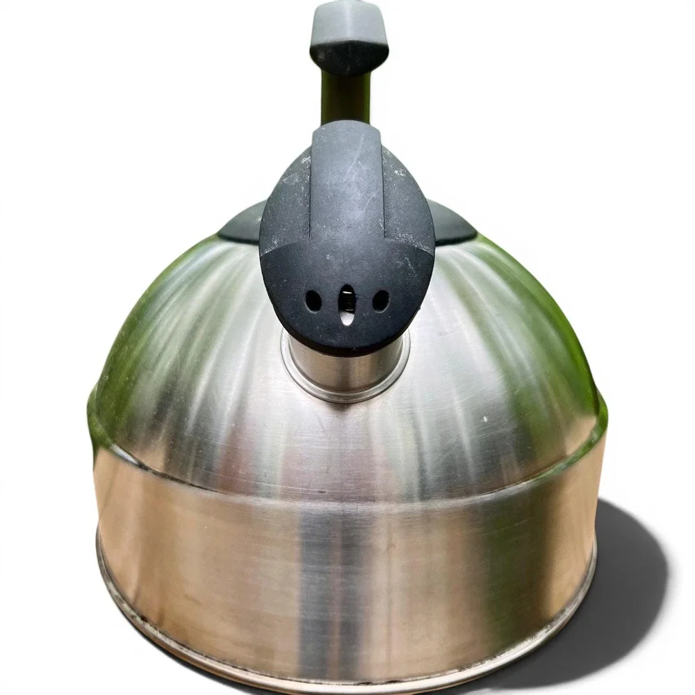 Chantal Whistling Tea Kettle Stainless Steel Silver Modern‎ Kitchen Stovetop Tea